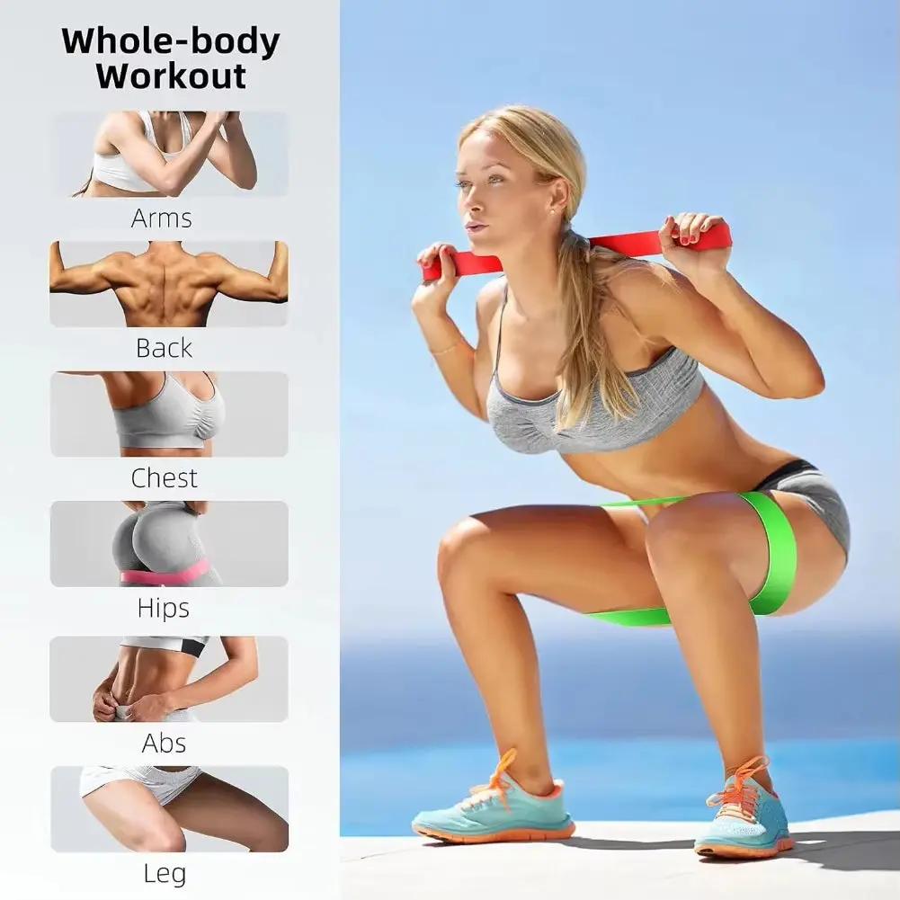 TPE Resistance Bands Fitness Set Rubber Loop Bands Strength Training Workout Expander Yoga Gym Equipment Elastic Rubber Loop