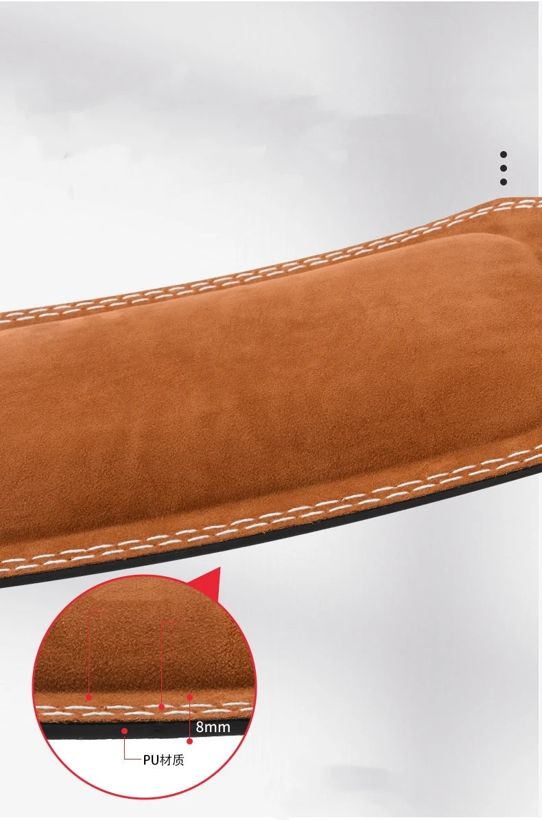 Gym Fitness Workout Power Weight Lifting PU Leather Lever Belt for Men Women Weightlifting Waist Belt